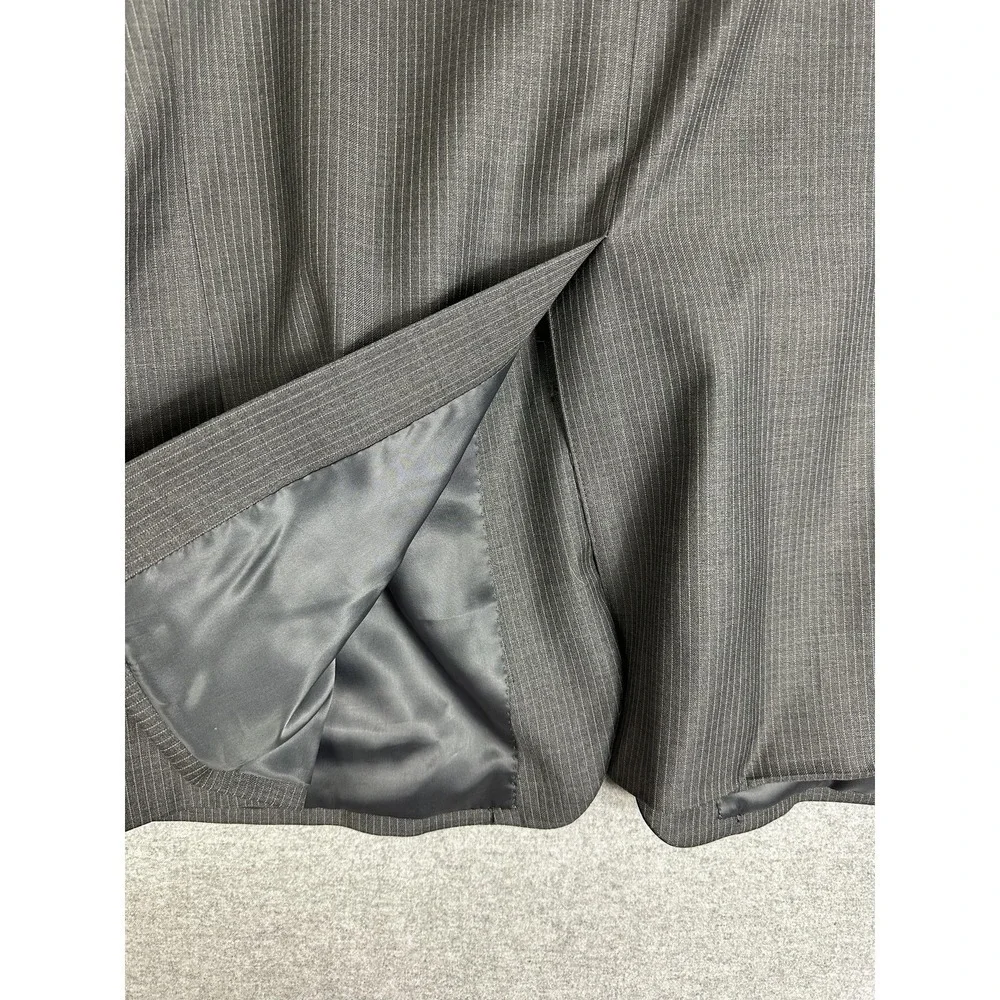 Ralph Ralph‎ Lauren Suit Jacket Mens 46R Gray Pinstripe 100% Wool Dillards 2B